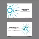 Business card design layout in vector format