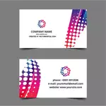 व्यापार कार्ड टेम्पलेट डिजाइन वेक्टर