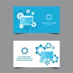Tech business card template