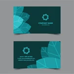 Template kartu bisnis tema bunga