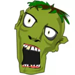 Zombie huvud vektorbild