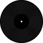 रिक्त vinyl रिकॉर्ड के ड्राइंग वेक्टर