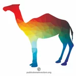 Camel kleur silhouet
