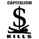 Capitalismul ucide grafică vectorială