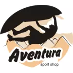 Sport shop logotypen vektorbild