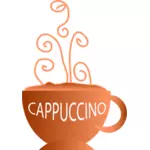 Vector image of cup of hot drink