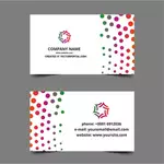 Цветной абстрактный дизайн для визитных карточек