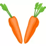 Mitades de zanahoria