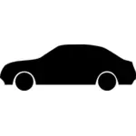 Vector silhouette image of car