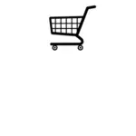 Supermarket trolley vector clip art