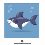 Cute dangerous shark