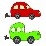 Vector image of cartoon cars