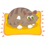 Кошка на коврике