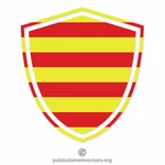 Catalonia coat of arms flag