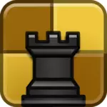Vektör çizim satranç kategorisi logosu