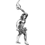 Caveman vector image
