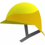 Grafika wektorowa żółty budowlanych hełm ikona