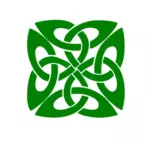 דפוס ירוק קישוט בתמונה וקטורית