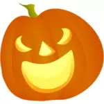 Rire illustration vectorielle citrouille Halloween