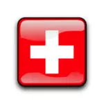 Кнопка флага Швейцарии