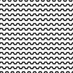 Zwarte lijn zigzag patroon