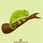 Chameleon vector clip art