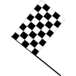 Checkered flag vector image