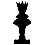 Schwarzen Schachfigur