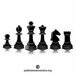 Chess pieces vector clip art