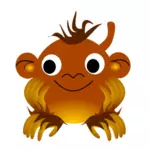 Znak zodiaku małpa wektor wyobrażenie o osobie