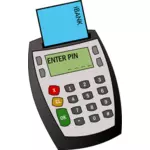 Card payment machine vector graphics