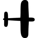 Vectorafbeeldingen van generieke vliegtuig silhouet