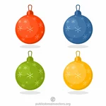 क्रिसमस ट्री के लिए सजावटी गेंदों