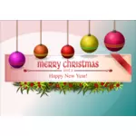 Color image of Merry Christmas card design