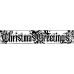 Jul hälsningar banner vektorgrafik