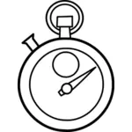 Chronometer Linie Vektor Zeichnung