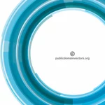 Desain abstrak lingkaran biru