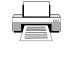 Laser printer vector image
