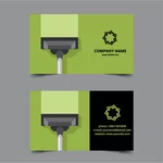 Cleaning service business card