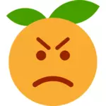 怒っているオレンジ