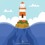 Lighthouse on a cliff