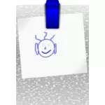 Immagine di vettore di doodle del capretto