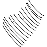 Vector de desen de linii negre schitata
