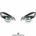 Kvinna ögon