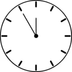 Vector image of clock face
