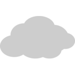 Gray Cloud Vector Graphics | Public domain vectors