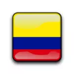 Колумбия глянцевый кнопку вектор