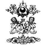 Lambang heraldik vektor