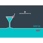 Fundo de cocktail tema vector
