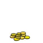 Gyllene mynt vektor illustration